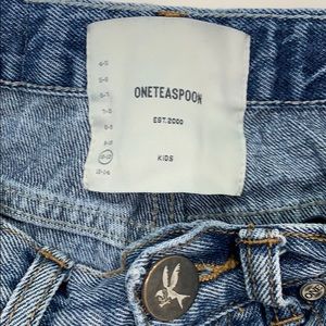 ONE TEASPOON KIDS Jean shorts Size 10 -12 bandits